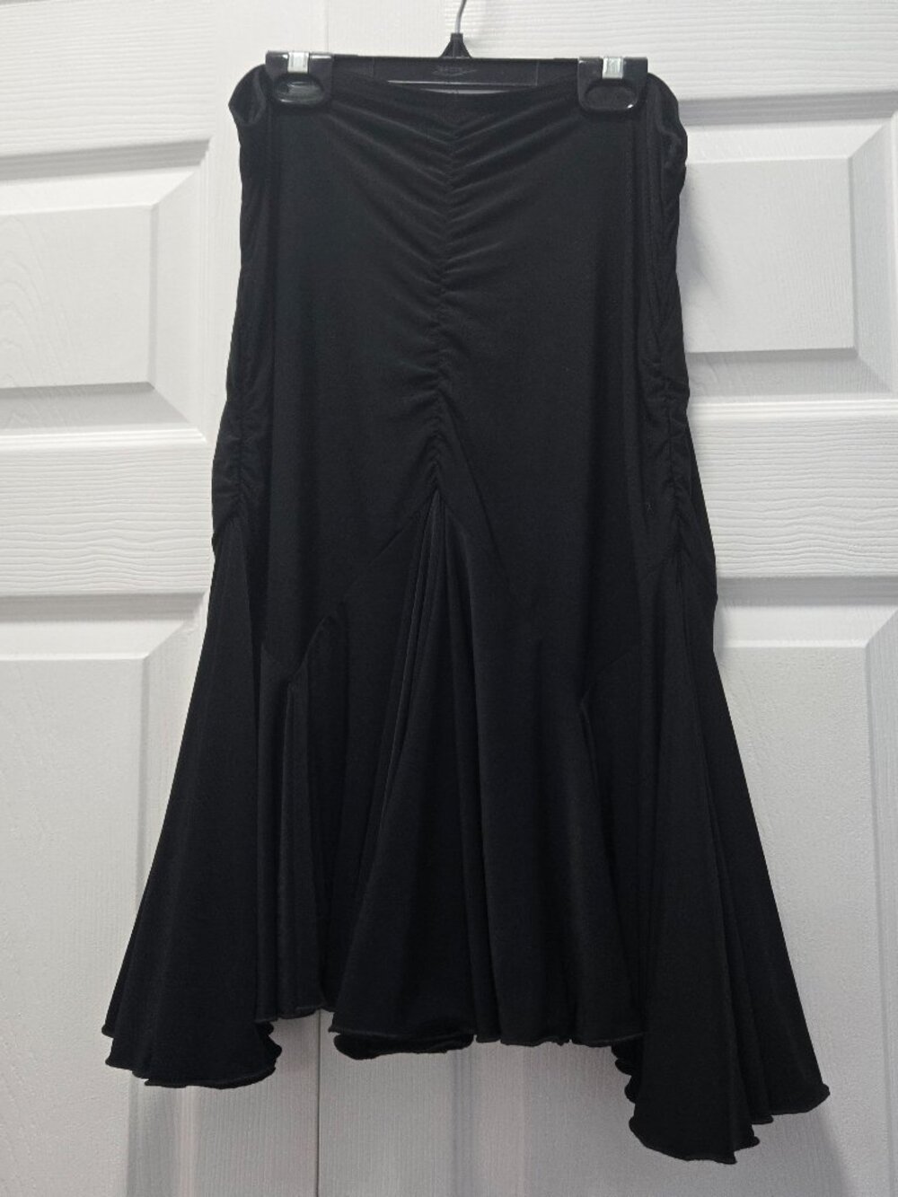 Dance America Latin Rhythm Black Ballroom Dance Skirt Medium *Read*